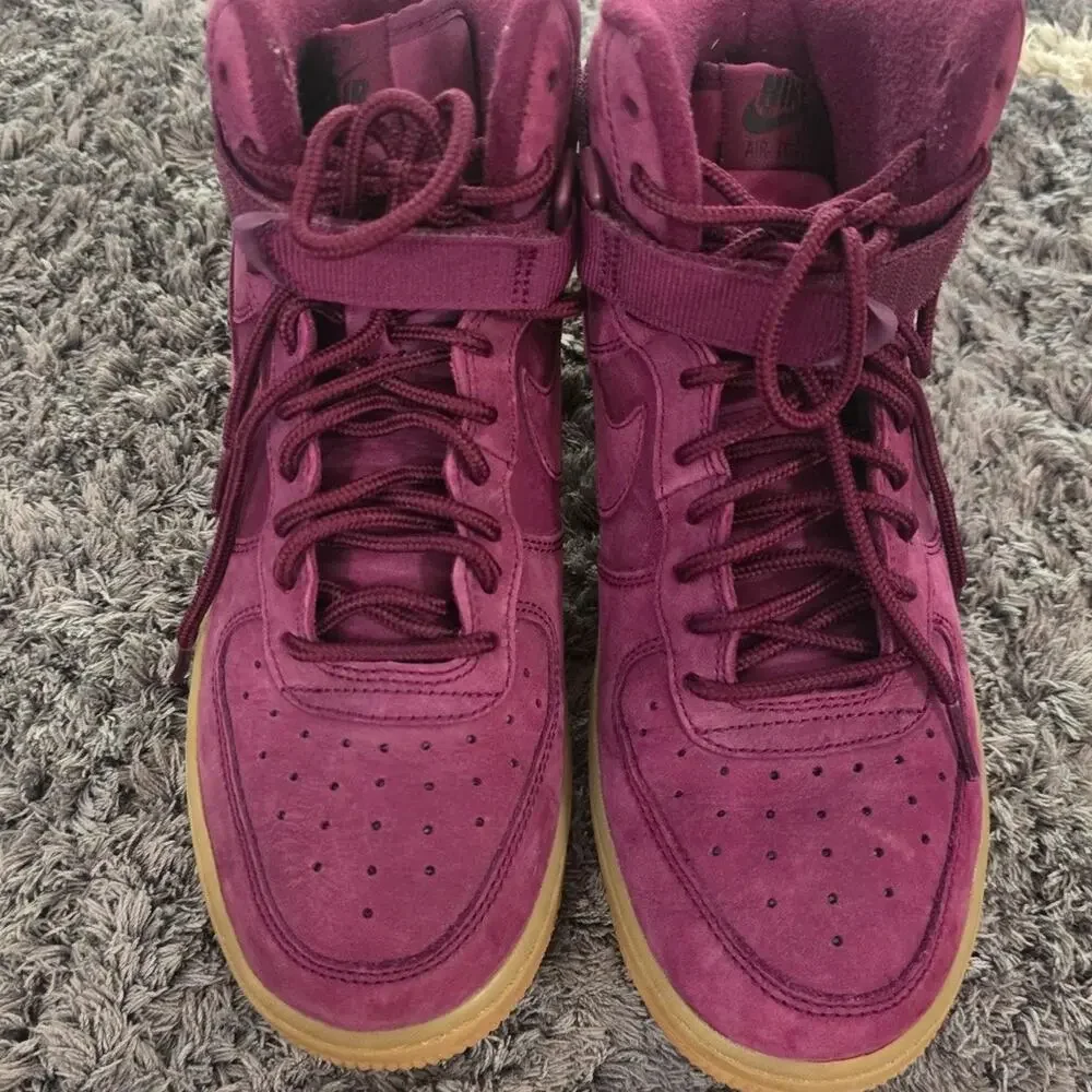 Nike Air Force 1 High WB GS 'Bordeaux' sneaker shoes youths size 6